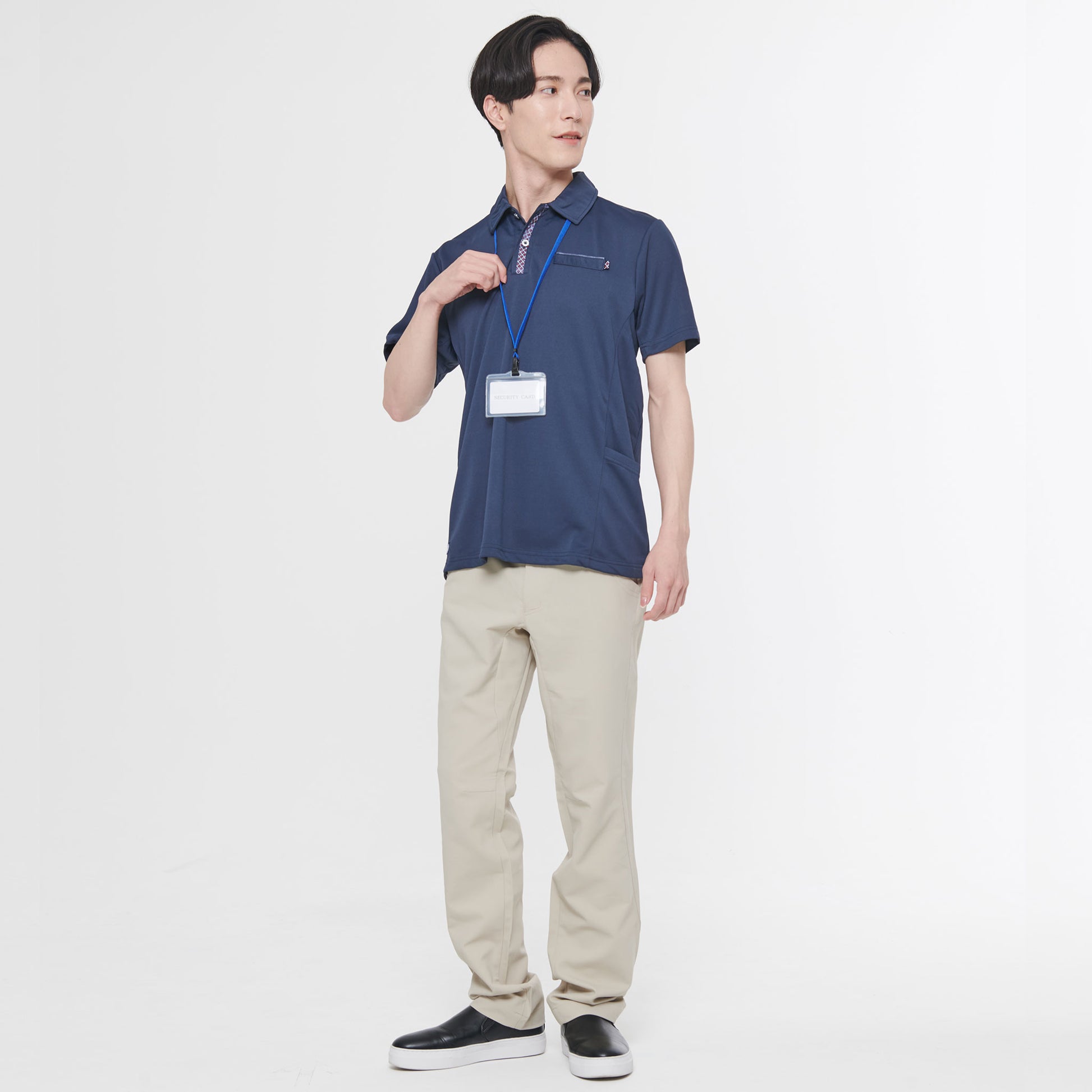 男女兼用ポロシャツ】 サービス業向けユニフォーム 吸汗 速乾 スケ防止