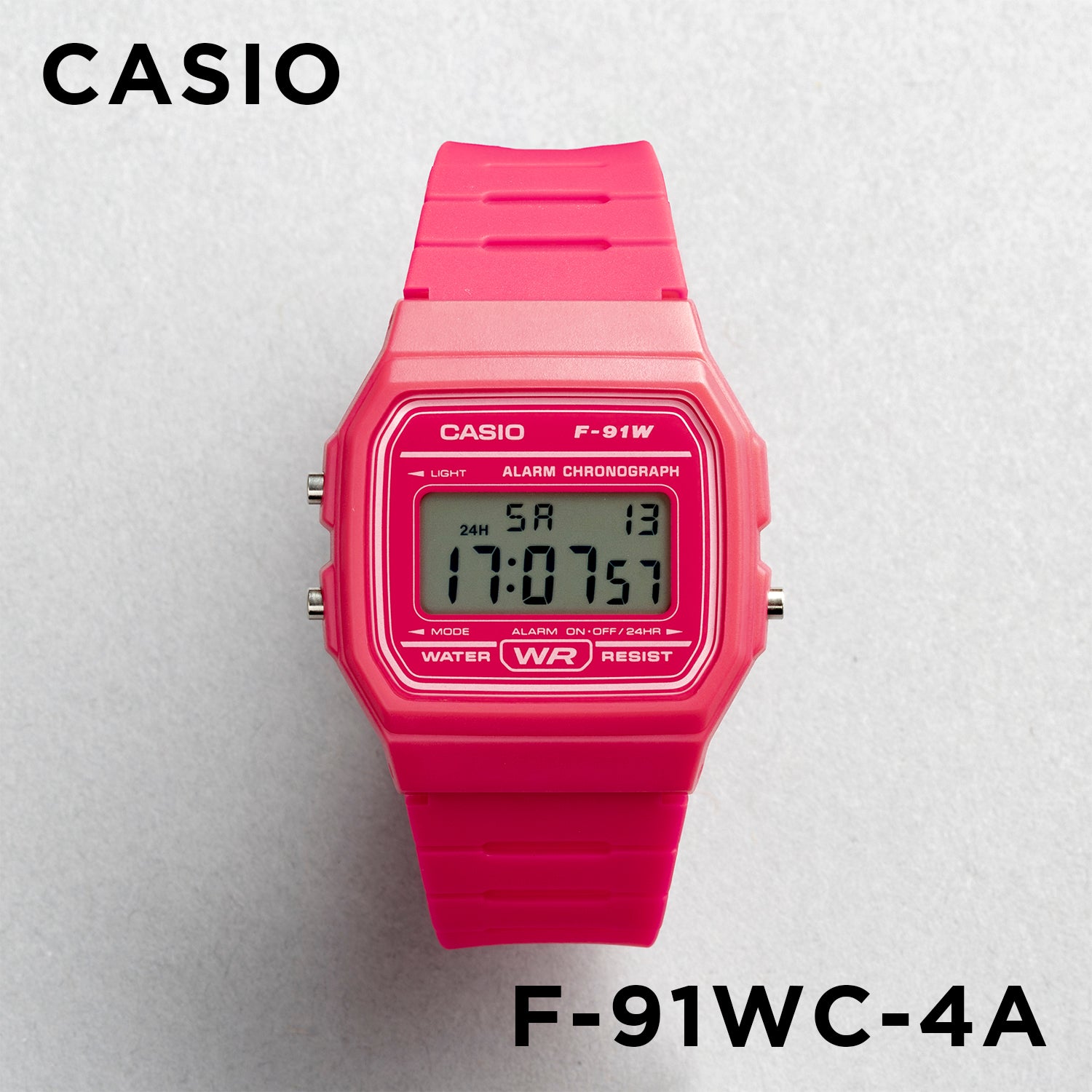 【新品未使用】 CASIO デジタル腕時計　F-91WC チープカシオ オレンジ CASIO カシオ 【生産完了】<bc>F-91WC メンズ 腕時計 日常生活用防水