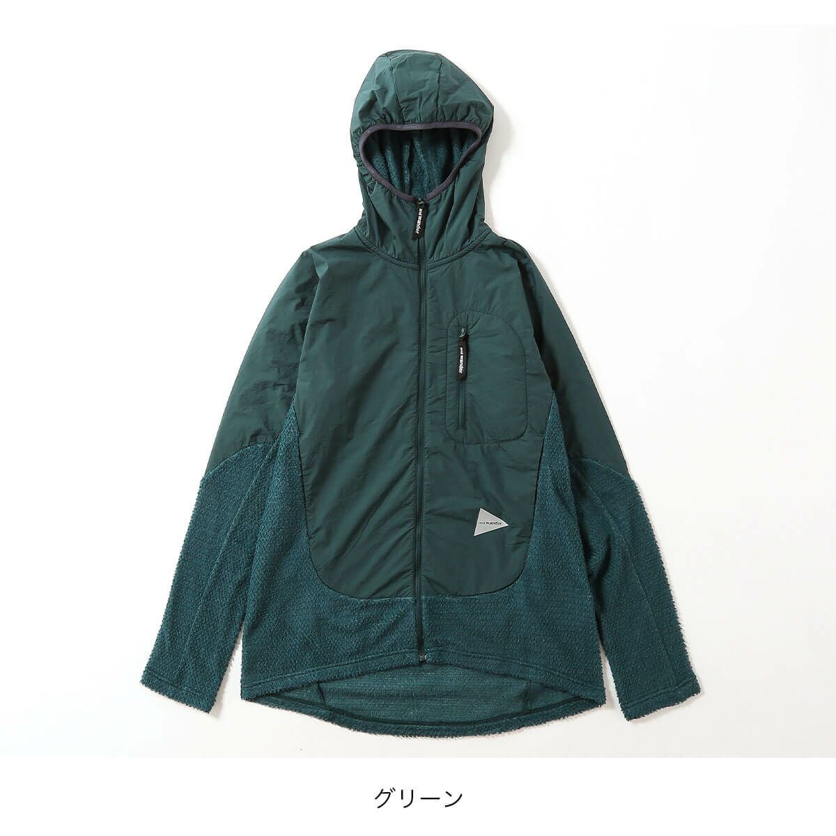 and wander アンドワンダー アルファダイレクトf/zフーディ｜SUNDAY