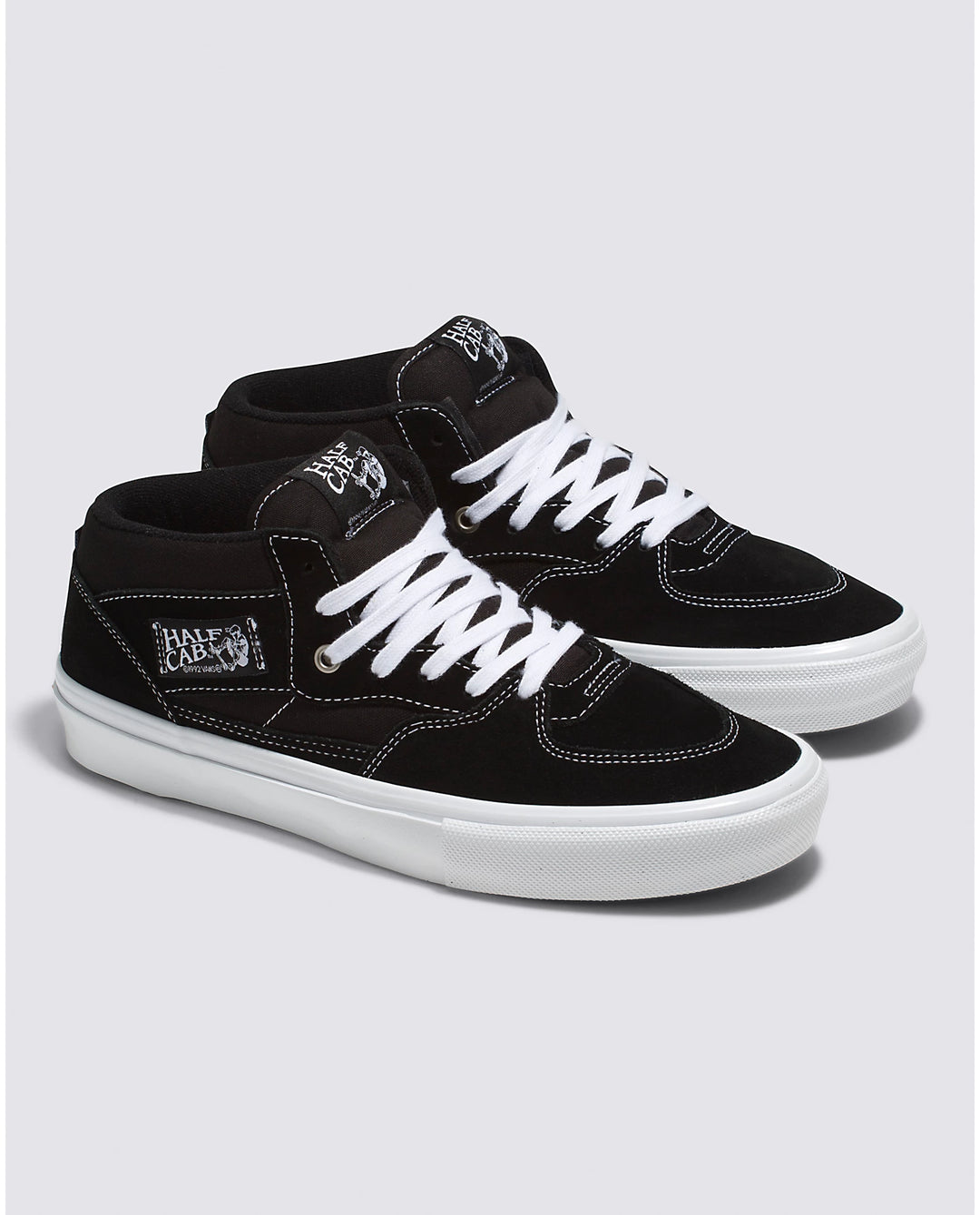Vans Men's Skate Half Cab Shoe - Black White | Sun Diego… – Sun