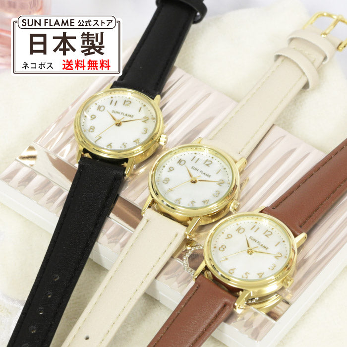 MJL-B22 白蝶貝ダイヤルのベーシックデザイン 日本製ウォッチ