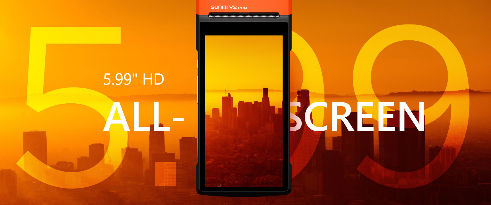 V2 PRO プリンタ搭載 Androidスマートターミナル│SUNMI サンミ