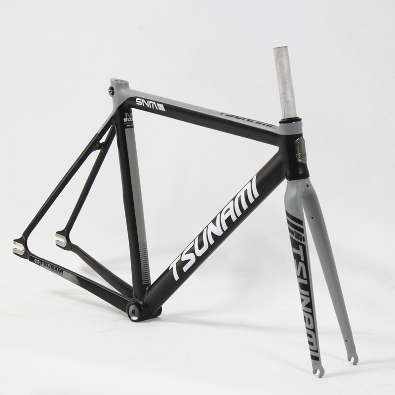 Tsunami SNM300 固定ギアバイクフレームセット 700C アルミニウム