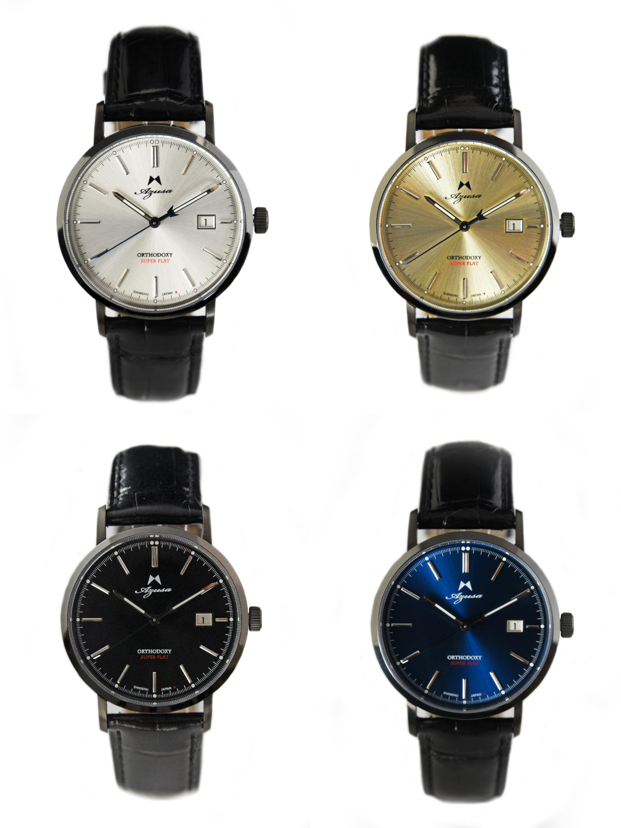 信州発日本製腕時計ブランドAzusa「ORTHODOXY」こだわりのブラック