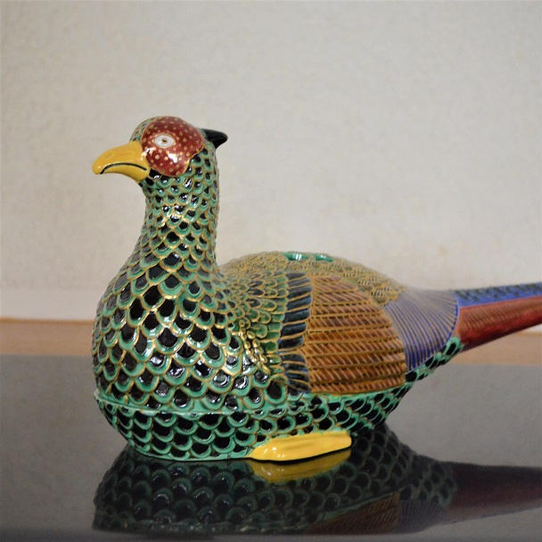 ◉中村翠嵐 作 香炉 交趾 雉 - (池坊専宗がみつめた匠の世界～よい