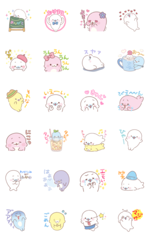 きゅんカワ♪まめゴマスタンプ