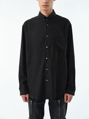 REGULAR FIT TAB COLLAR SHIRT .13【BLACK】 – SUBLATIONS