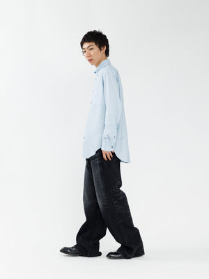 REGULAR FIT TAB COLLAR SHIRT【SAX BLUE】 – SUBLATIONS
