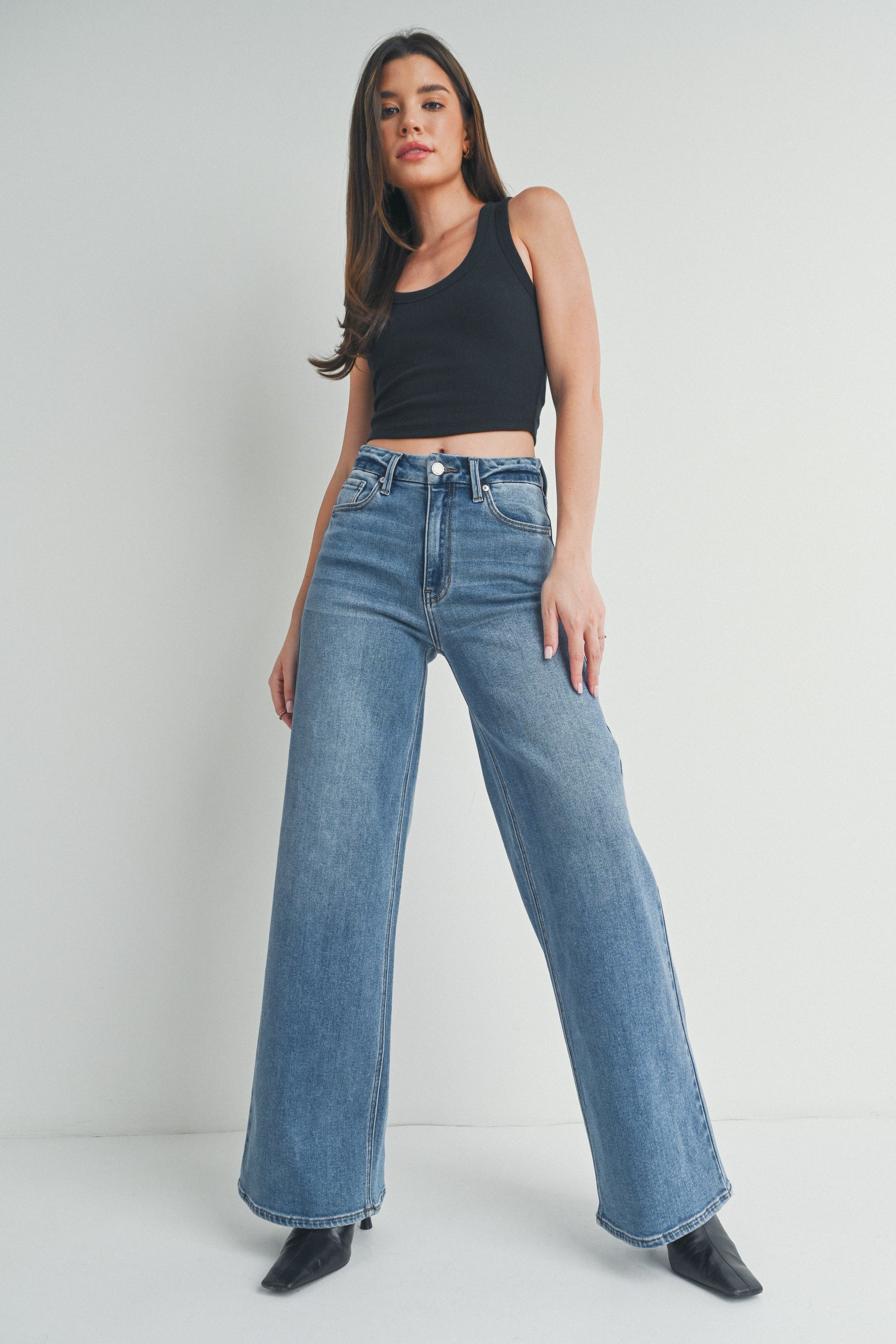 Apollo High Rise Wide Leg Jeans – Sublime Clothing Boutique