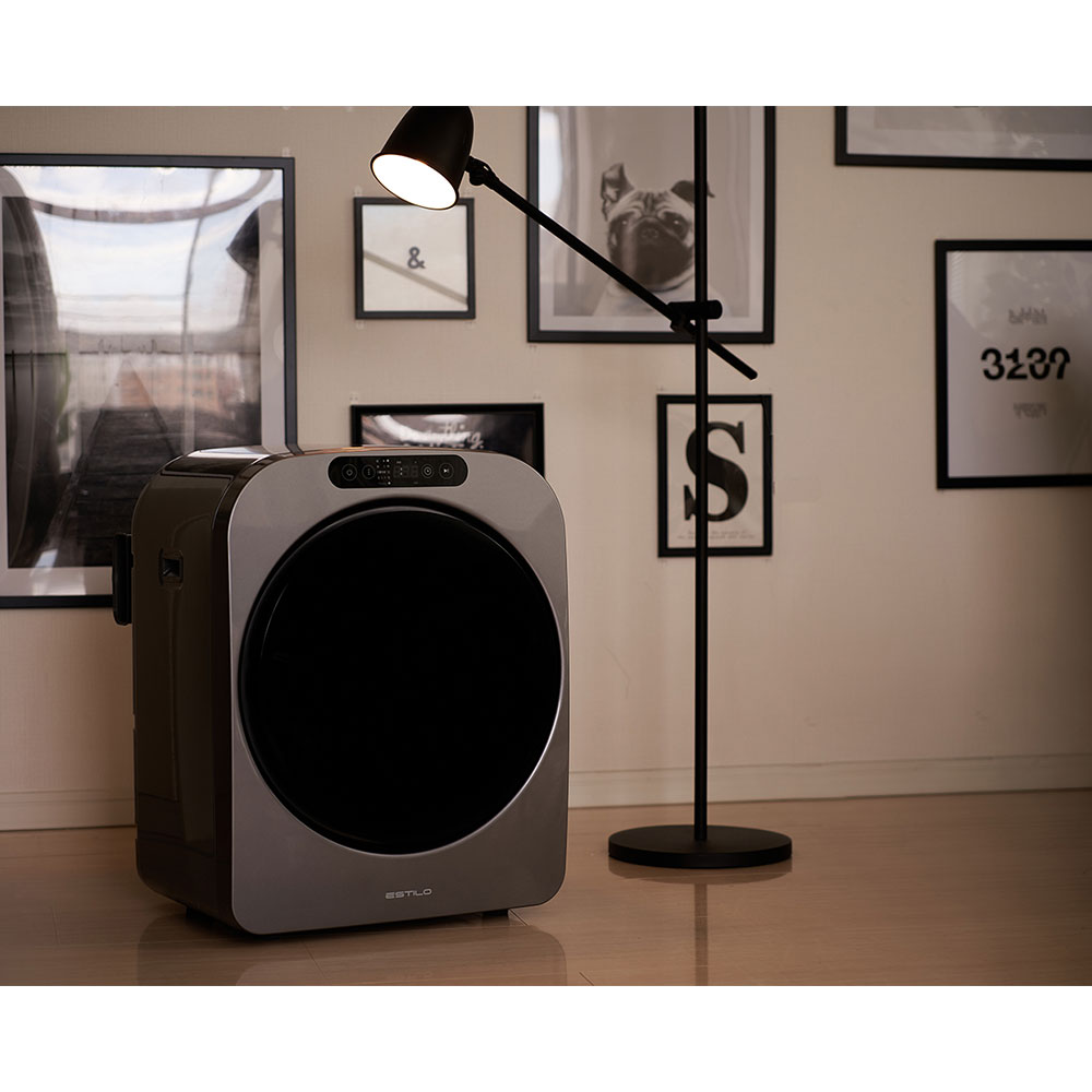 ESTILO ESTILO 3KG 小型衣類乾燥機 ピュアホワイト ILD-321UWB-JP (左