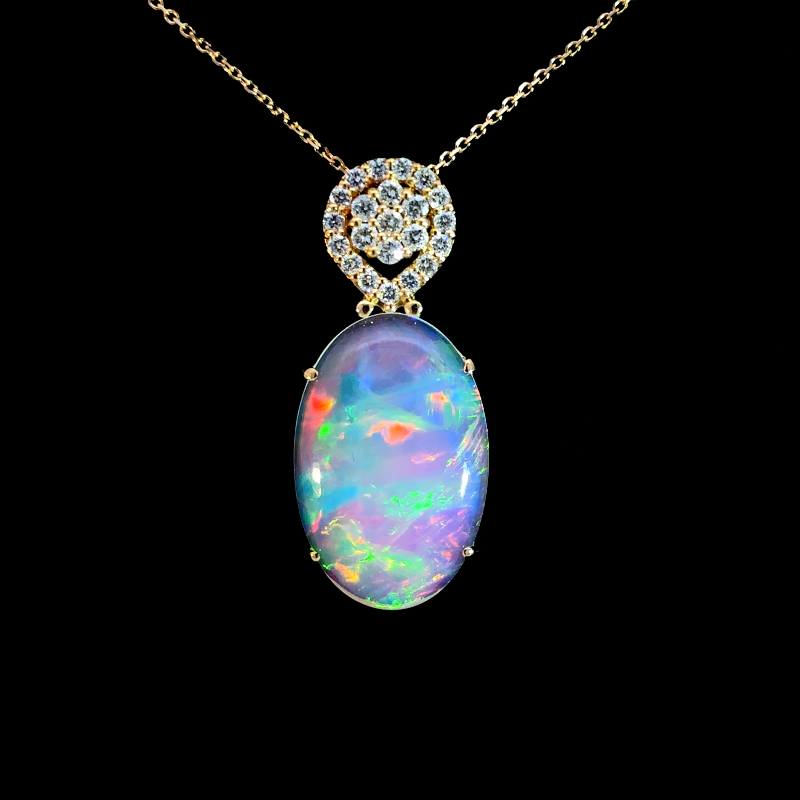 有限会社スダマ｜K18 エチオピア オパール ネックレス