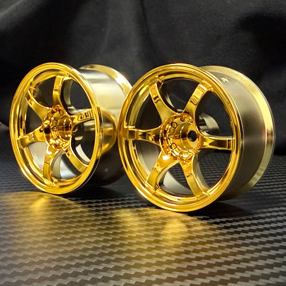 1-10 GOLD CHROME RAYS GRAMLIGHTS 57D Sports - HIGH TRACTION 6mm