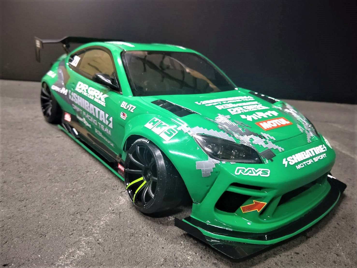 SHIBATA GR86 FD JAPAN 1-10 RC Drift Body 200mm wide [SHIBATA