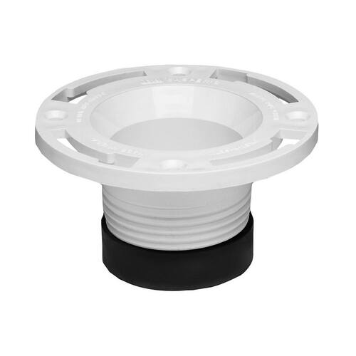 Toilet Flange PVC 4 in. Open Twist-N-Set 1pc. Same-Day Delivery