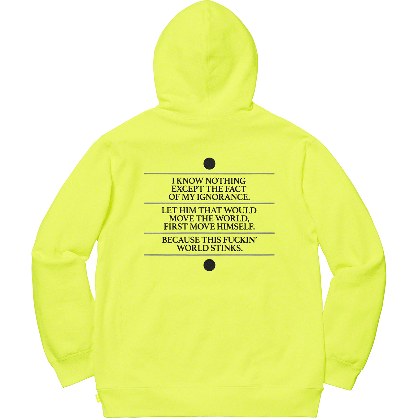 Know Thyself Hooded Sweatshirt | Supreme 19ss