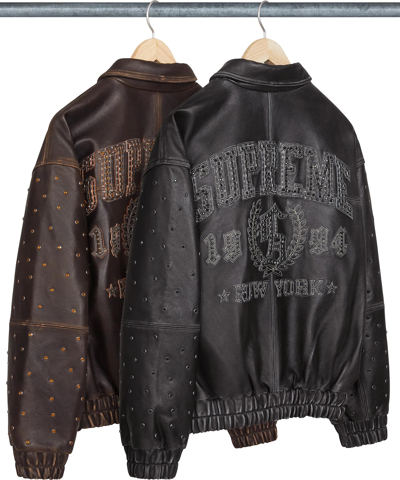 Gem Studded Leather Jacket | Supreme 24ss