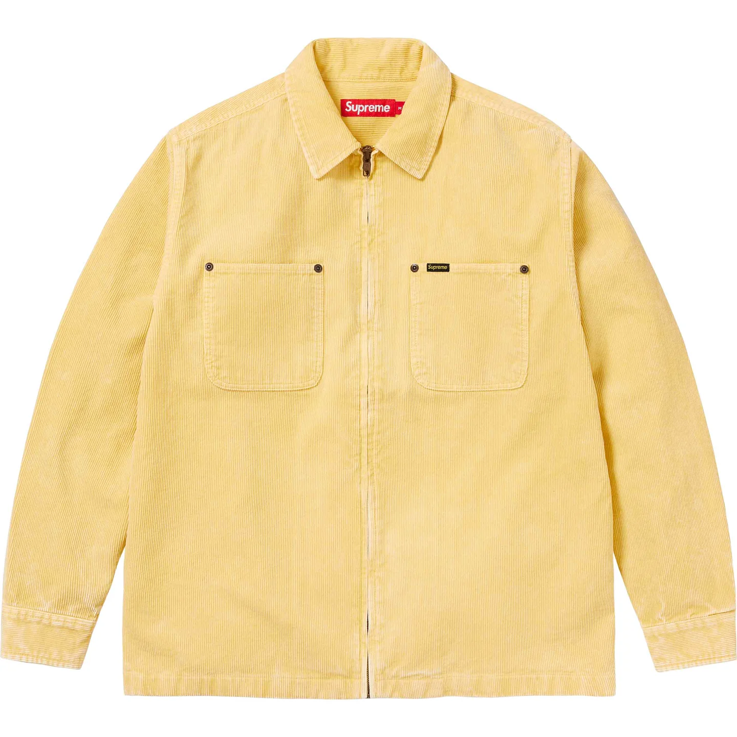 Washed Corduroy Zip Up Shirt | Supreme 24ss