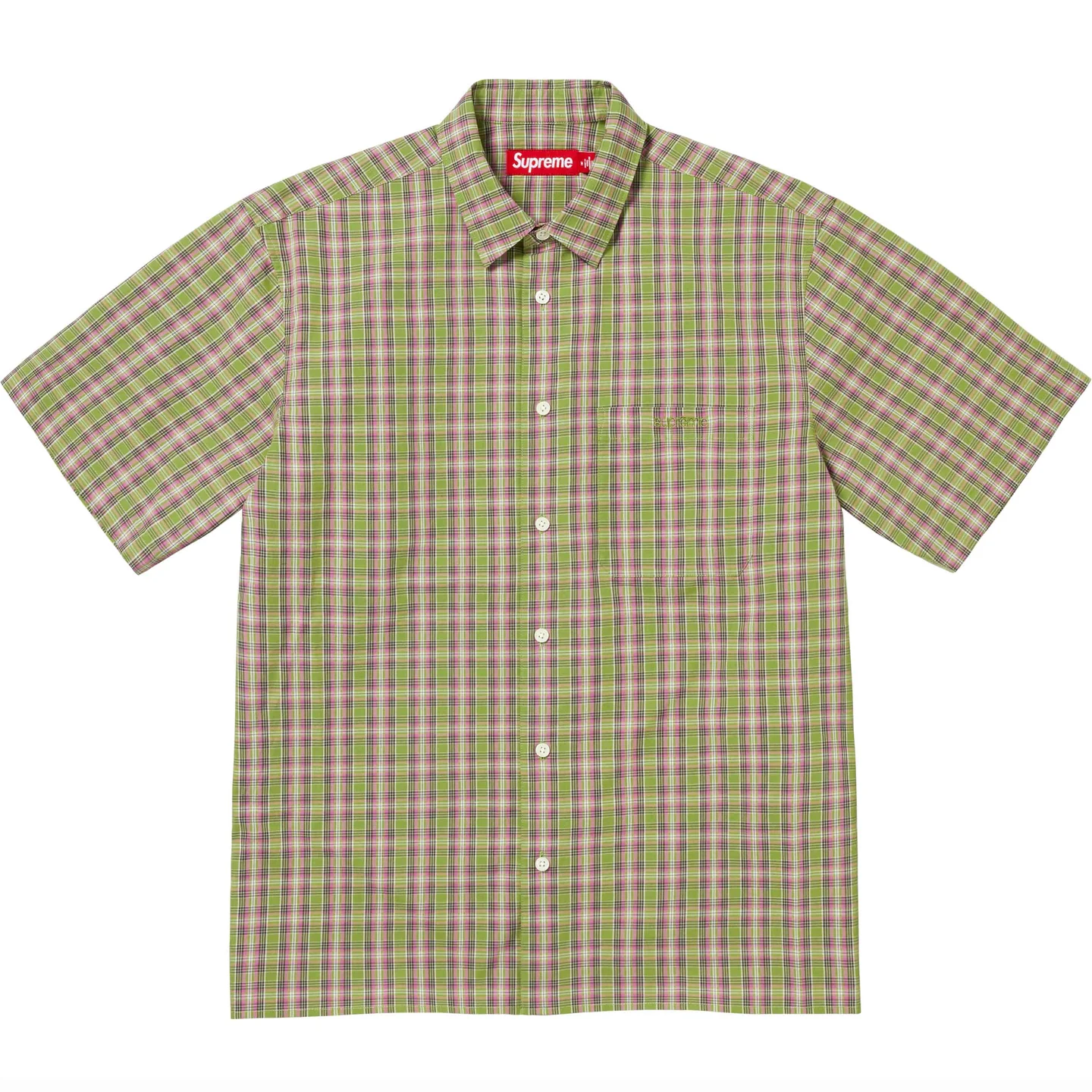 Loose Fit Mini Plaid S/S Shirt | Supreme 24ss
