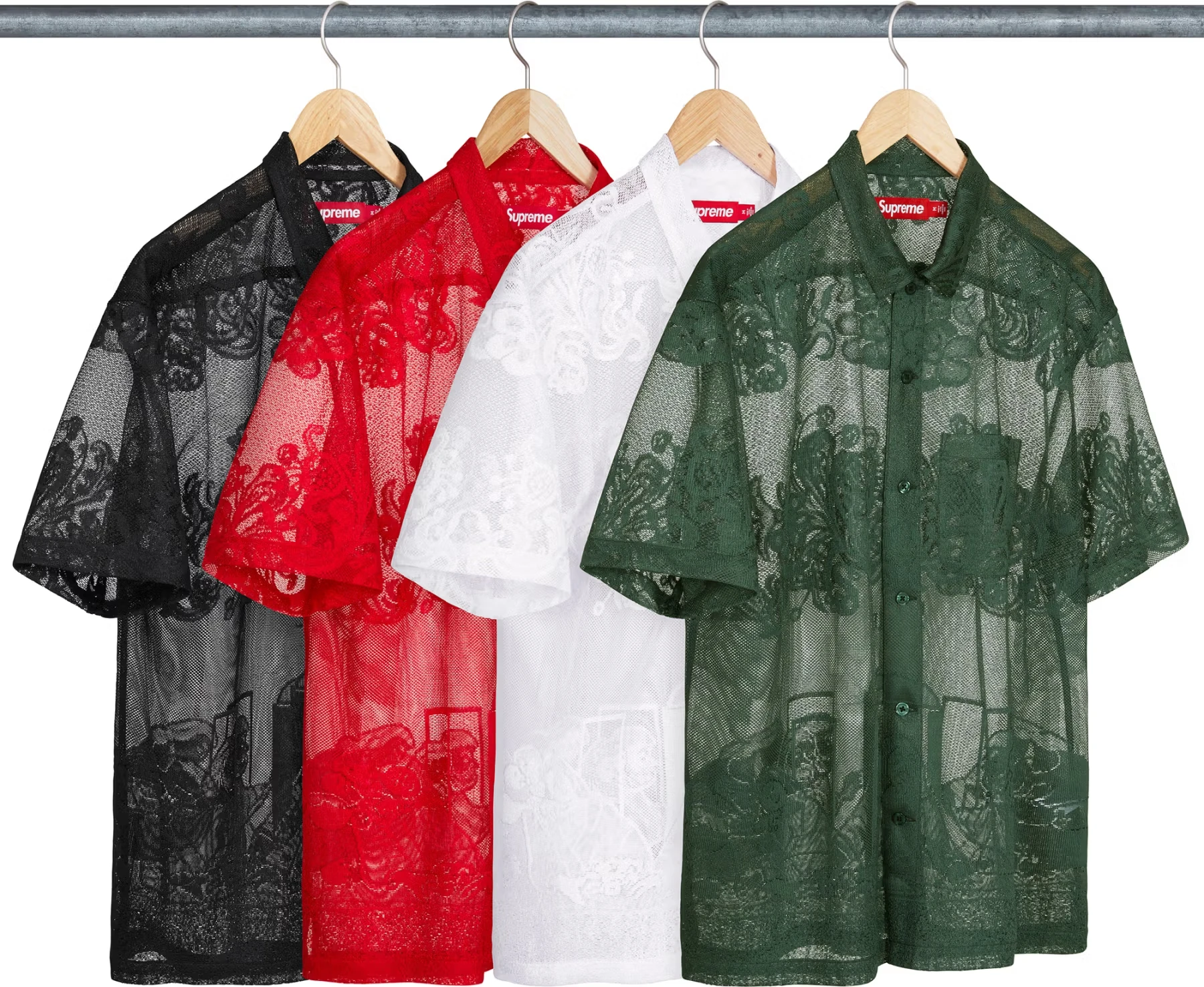 Last Supper Lace S/S Shirt | Supreme 25ss