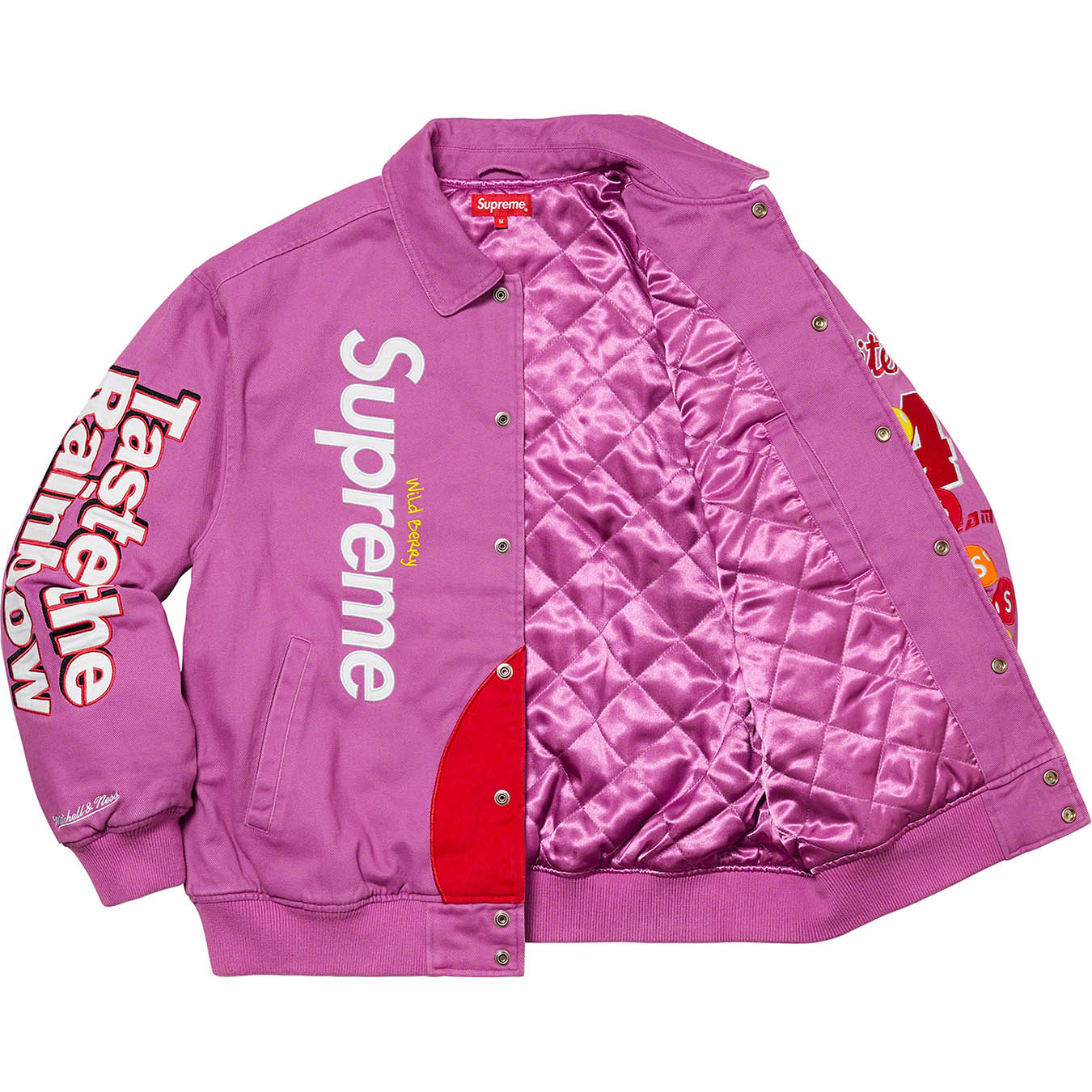 Supreme®/Skittles®/Mitchell & Ness® Varsity Jacket | Supreme 21fw