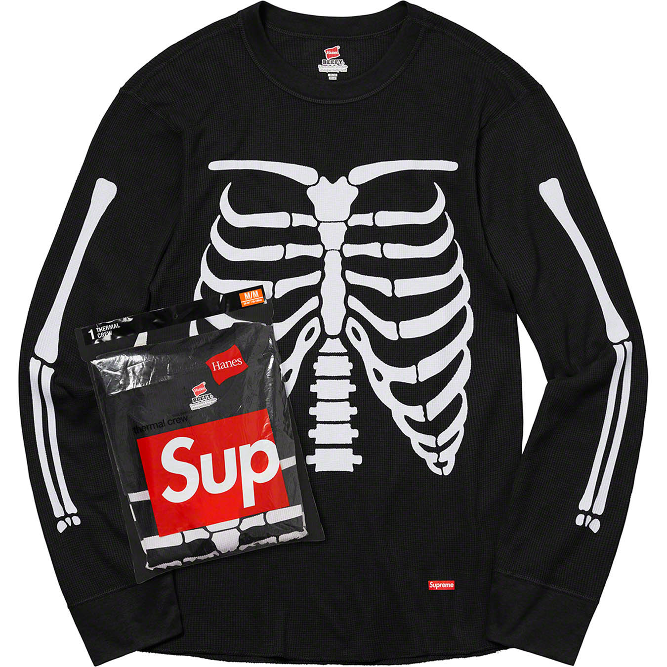 Supreme®/Hanes® Bones Thermal Crew (1 Pack) | Supreme 21fw