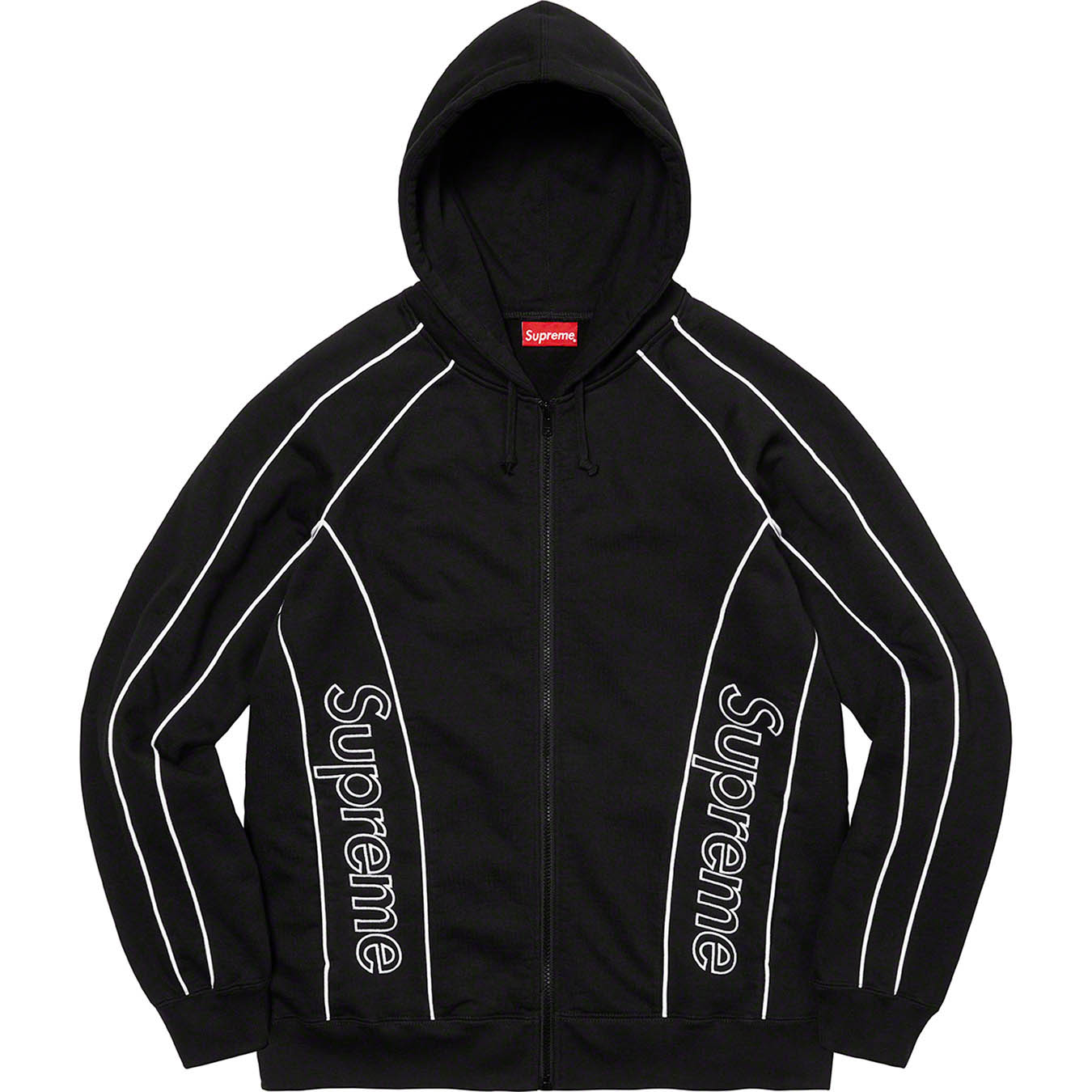 Track Paneled Zip Up Hooded Sweatshirt | Supreme 21fw
