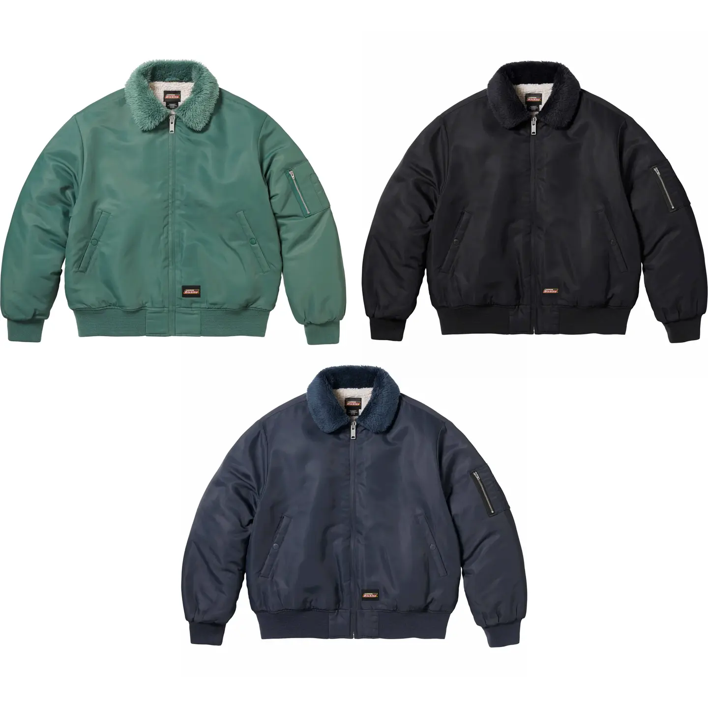 Supreme®/Dickies® Fur Collar Bomber Jacket | Supreme 23fw