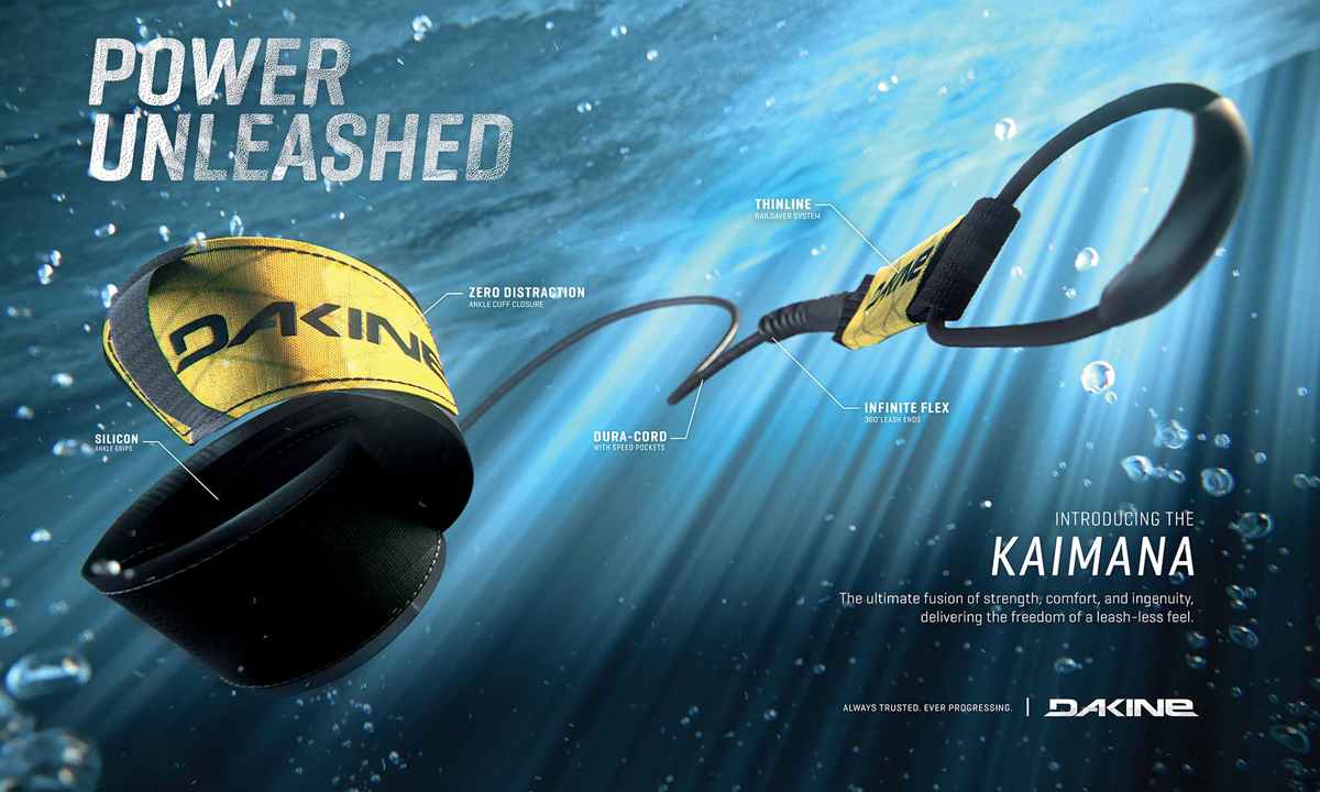 超軽量、絡みにくく、ずれにくいリーシュコードの完成形。ダカインから