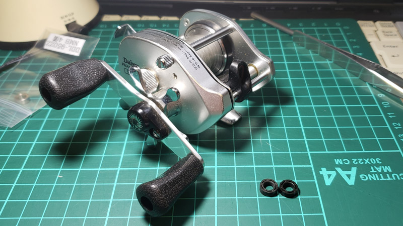 ダイワ ファントム ST-15のベアリングをボールベアリングにしてみた