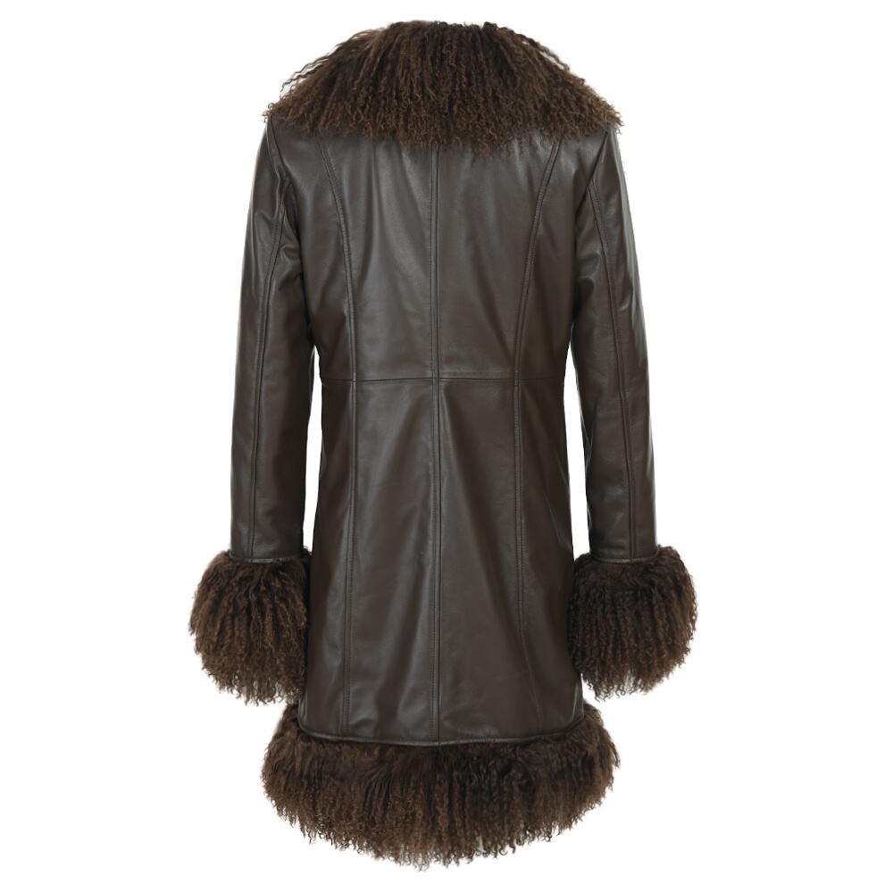 Dorothy Leather Shearling Midi Coat – SUSANNA CHOW