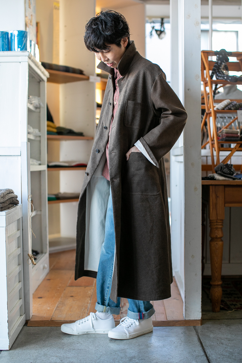 YAECA WRITE レディス オーバーコート／ブラウン（オイルド） – SUSCON