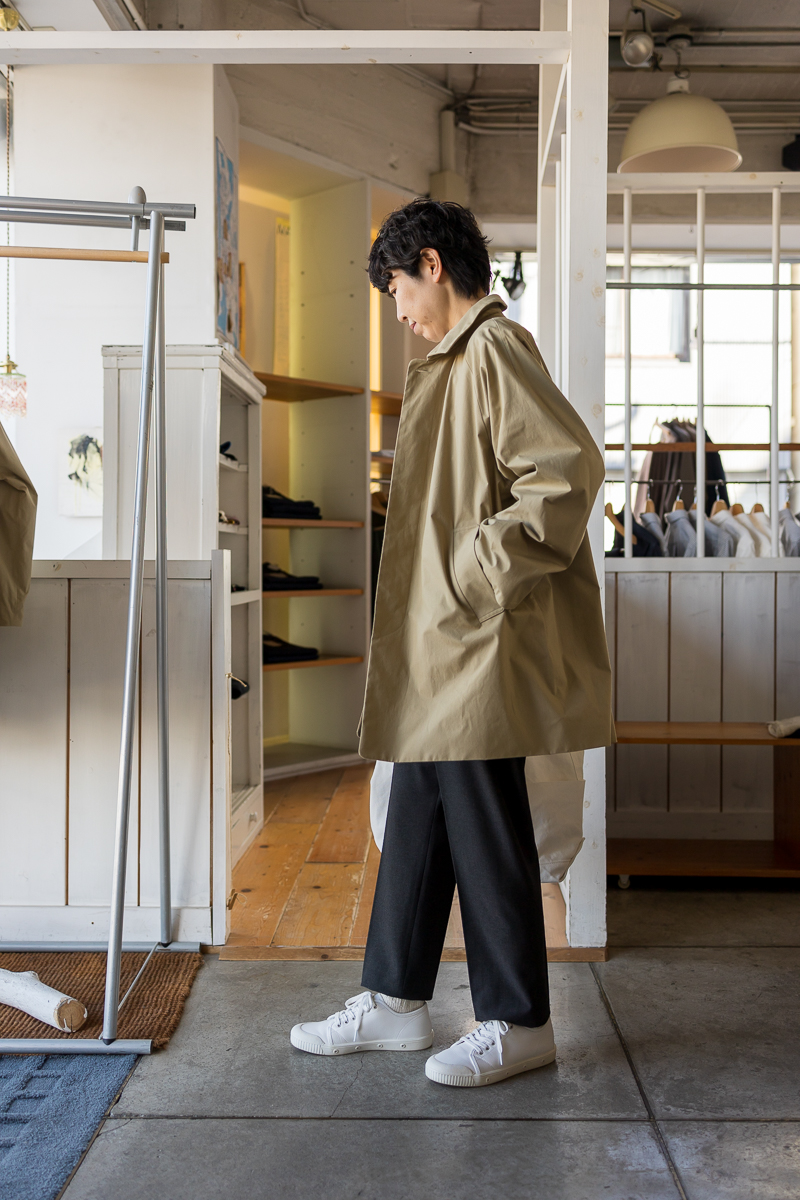 YAECA ステンカラーコートショート（ユニセックス） - SUSCON + RUSTIC