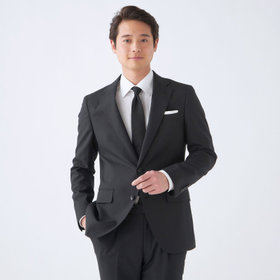発送在庫あり】【KSW】【年間】2釦シングルスーツ 0タック/ブラック