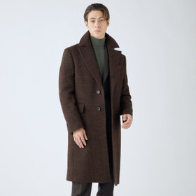 SL】ウールブレンド ラグランダブルチェスターコート/カーキ/RE:NEWOOL