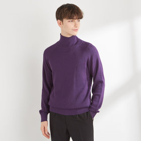 RBC】【秋冬】タートルネックニットセーター/パープル（G-BSTR-26