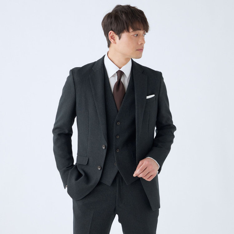 発送在庫あり】【SLIM TAPERED_2】【秋冬】2釦シングルスリーピース