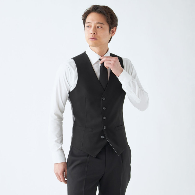 発送在庫あり】【BL】【年間】リバーシブルジレ(ベスト)/ブラック