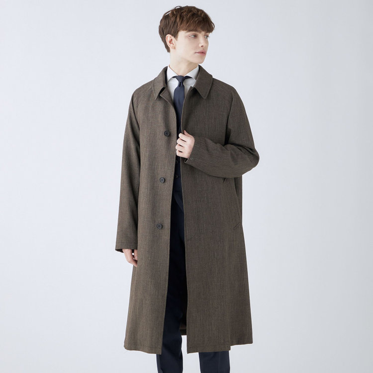 RBC】【カセット企画】ステンカラーラグランスリーブコート/ブラウン