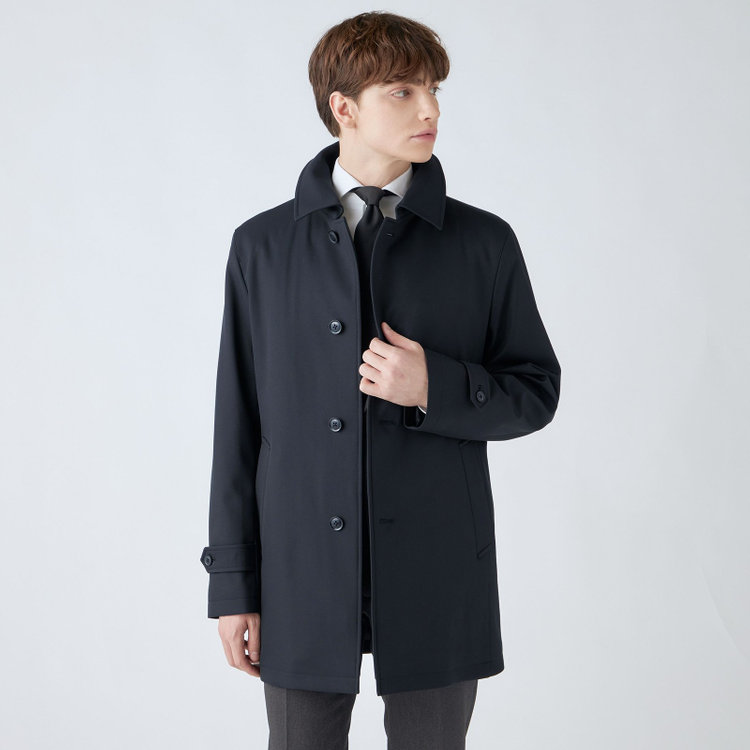 発送在庫あり】【SKINNY】ウールブレンドニットチェスターコート