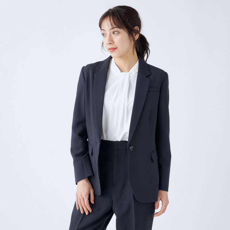 SUIT SELECT×Samantha Thavasa】【年間】2釦ジャケット/究極のブラック