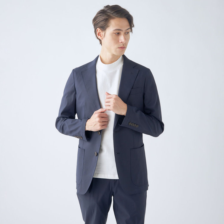 CLASSICO TAPERED】【春夏】テンセルブレンド2釦シングルジャケット