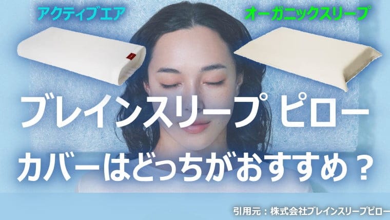 ブレインスリープピローのカバー どっちがおすすめ？アクティブエア