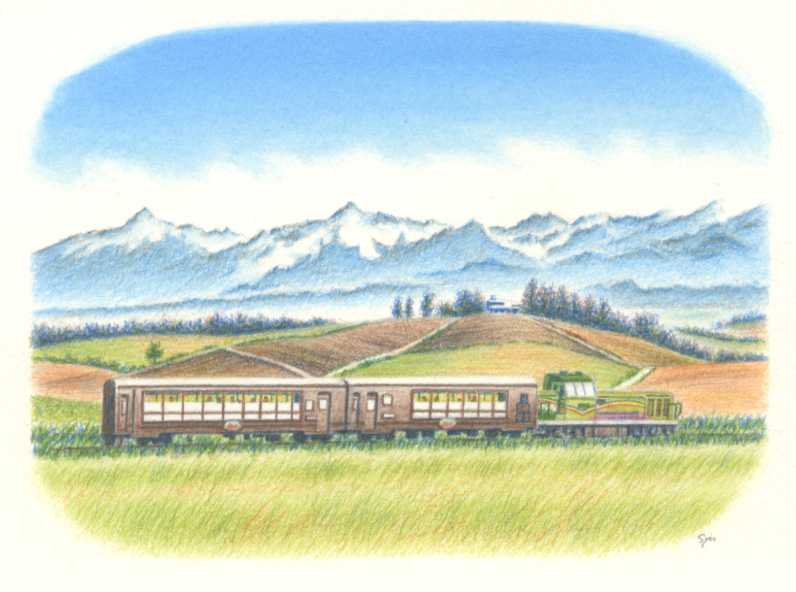 北海道の絵】富良野・美瑛 札幌の水彩色鉛筆画家○イラストレーター
