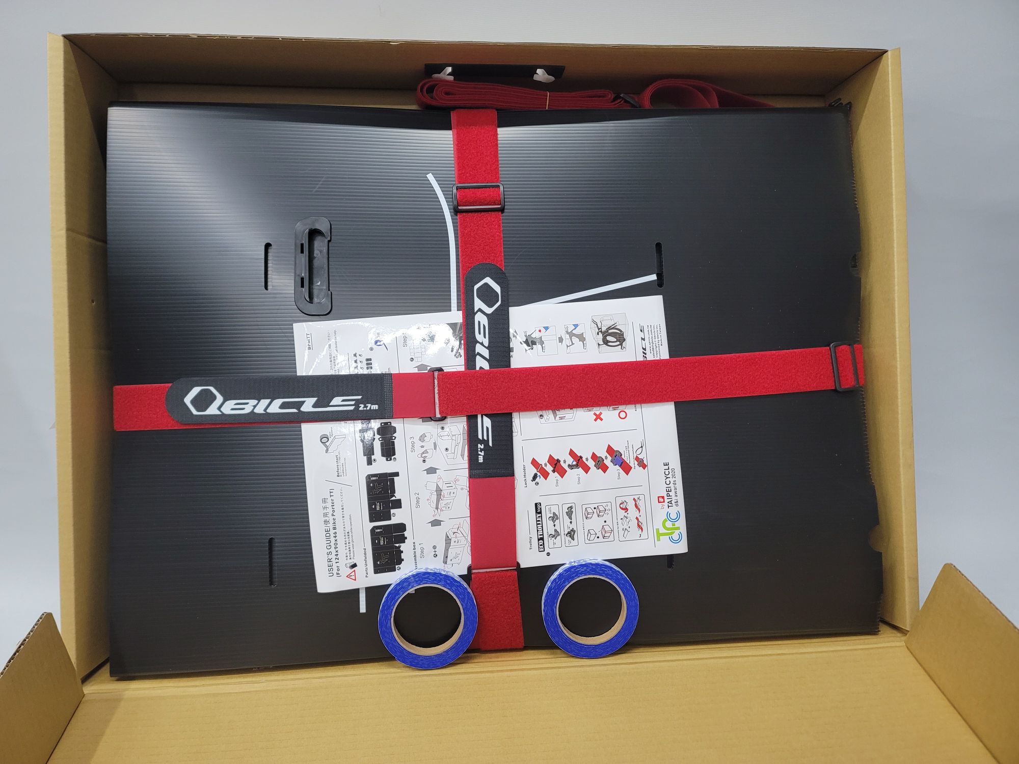 トライアスロン＆TTバイクの運搬に最適な「Qbicle バイクポーター TT