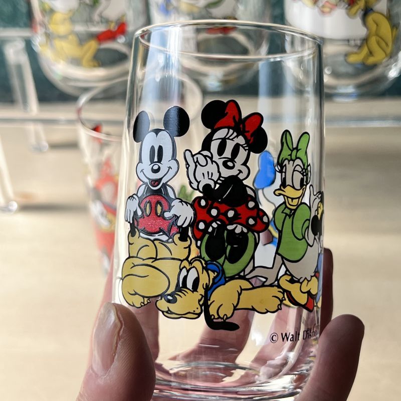 ディズニーグラス 5個セット ミッキー ドナルド