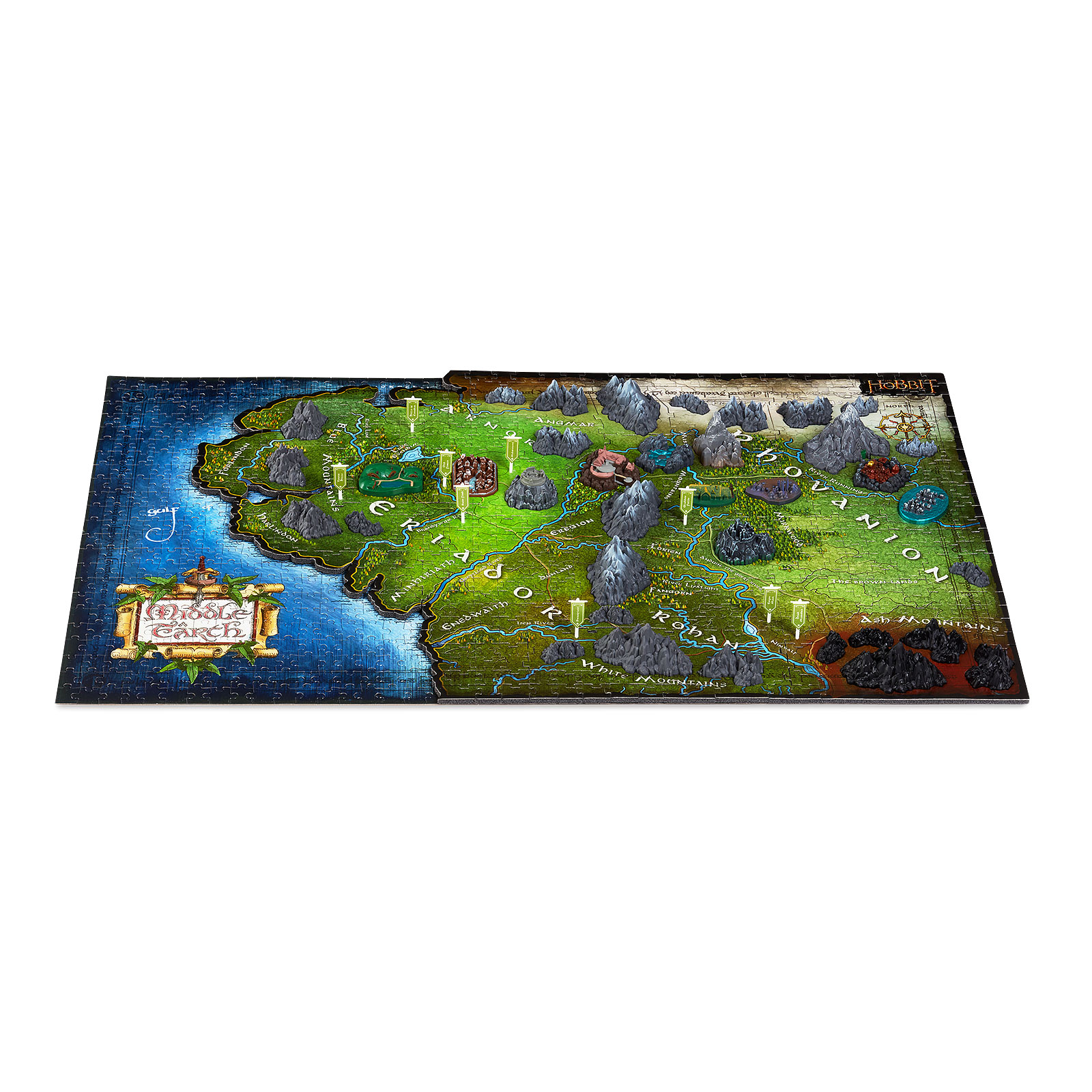 The Lord of the Rings - Map of Middle Earth 4D Puzzle | Elbenwald