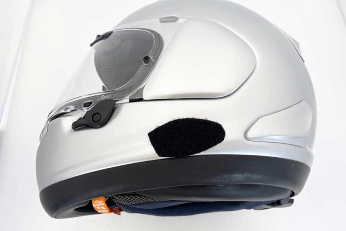 B+COM ONE バイク用インカム フルフェイスヘルメット取付方法 Arai RX