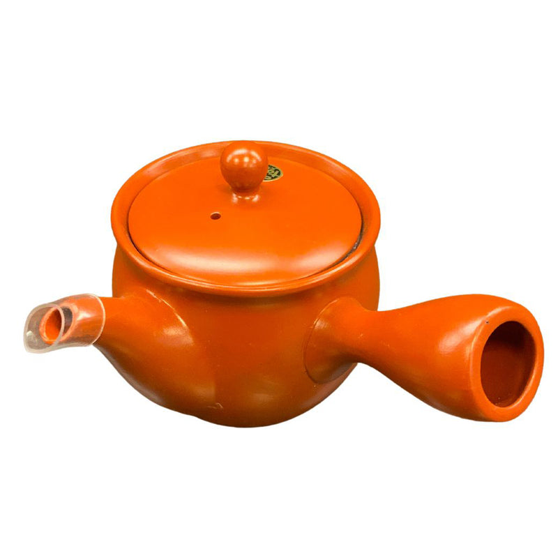 横浜戸塚の老舗 春芳茶園】 ステンレスフィルター付常滑焼急須 ツボ型